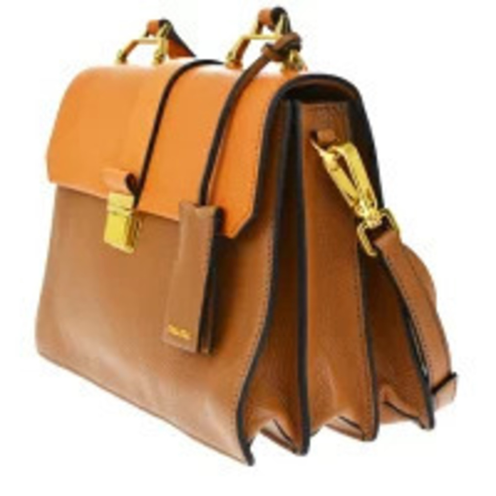 Miu Miu shoulder orange brown leather bag Handbag Orange Brown